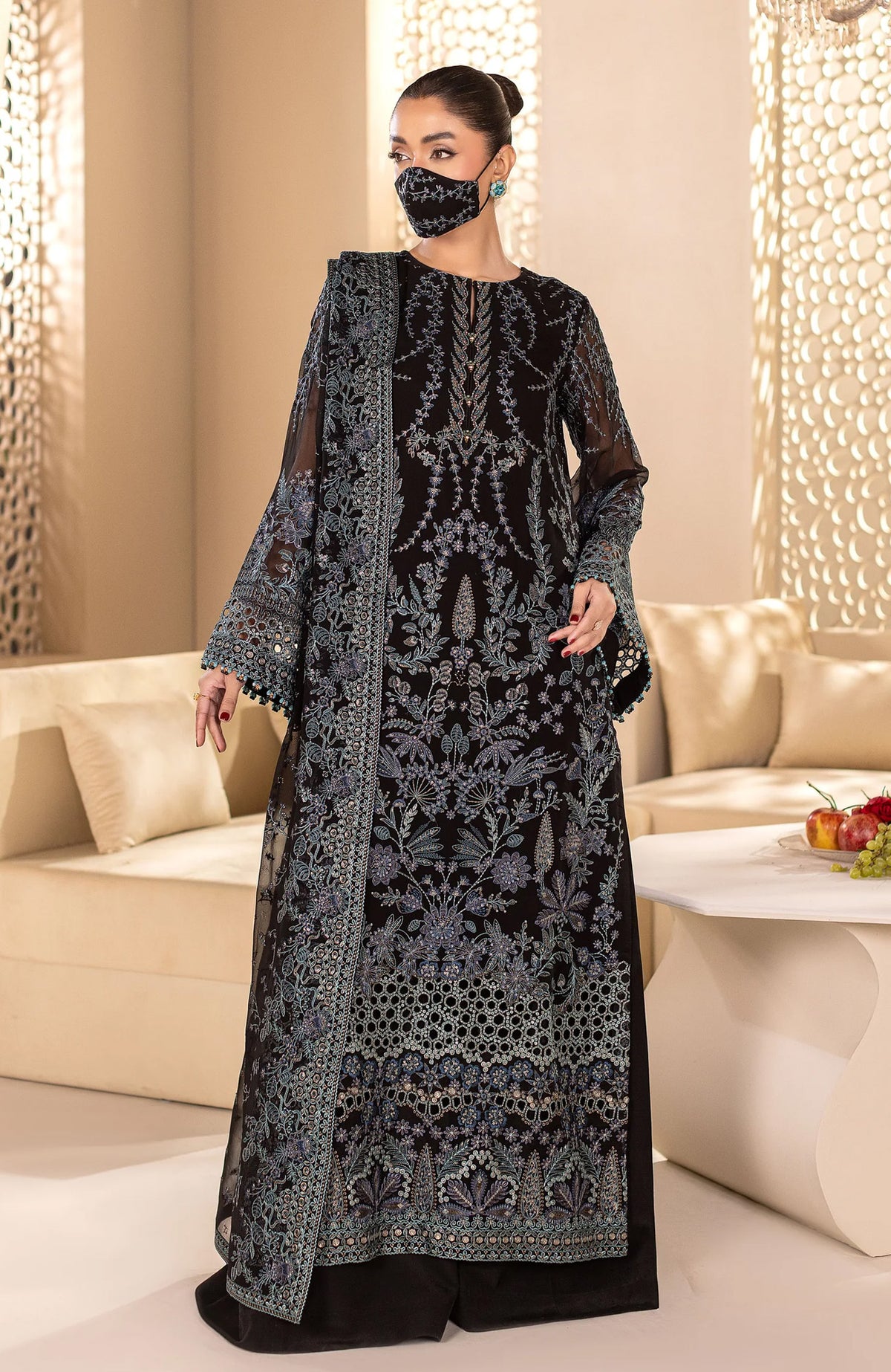 Dastaan'25 by Flossie Unstitched Embroidered 3 Piece- FLSDTN-01- Fomal Collection