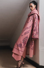 Karandi AW Edit 1 by Jugnu Lahore Unstitched Embroidered Karandi 3 Piece Suit - JUGKRDW-Dahlia - Winter Collection
