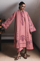 Karandi AW Edit 1 by Jugnu Lahore Unstitched Embroidered Karandi 3 Piece Suit - JUGKRDW-Dahlia - Winter Collection