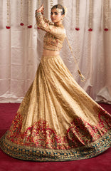 Jhil Mill By Maria Osama Khan Unstitched Hand Embroidered 3 Piece - MOKJM25F-Danak- Wedding Collection