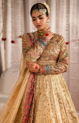 Jhil Mill By Maria Osama Khan Unstitched Hand Embroidered 3 Piece - MOKJM25F-Danak- Wedding Collection