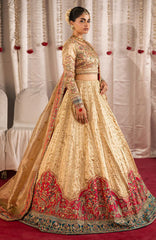 Jhil Mill By Maria Osama Khan Unstitched Hand Embroidered 3 Piece - MOKJM25F-Danak- Wedding Collection