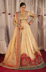 Jhil Mill By Maria Osama Khan Unstitched Hand Embroidered 3 Piece - MOKJM25F-Danak- Wedding Collection