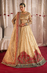 Jhil Mill By Maria Osama Khan Unstitched Hand Embroidered 3 Piece - MOKJM25F-Danak- Wedding Collection