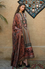 Broadway  Echoes of Registan By Mushq  Unstitched Embroidered Jacquard 3 Piece Suit -MSQBDWY- DESERT DUSK- Winter Collection
