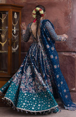 The Doll House By Hussain Rehar Unstitched Korean Silk Embroidered  3 Piece Suit -HRDLHF03-Dil Afroz-  Festive Collection