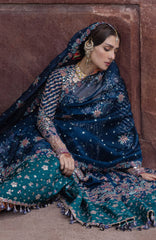 The Doll House By Hussain Rehar Unstitched Korean Silk Embroidered  3 Piece Suit -HRDLHF03-Dil Afroz-  Festive Collection