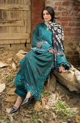 Wilderness by Elaf Unstitched Embroidered Pashmina Shawl  3 Piece Suit ELFWLDW- 5B- DUSK - Winter Collection