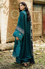 Wilderness by Elaf Unstitched Embroidered Pashmina Shawl  3 Piece Suit ELFWLDW- 5B- DUSK - Winter Collection