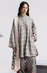 Coco Prints Vol-4 By Zara Shahjahan Unstitched Lawn Printed 3 Piece Suit - CCZSV4LP-7A- ELOWEN- Summer Collection
