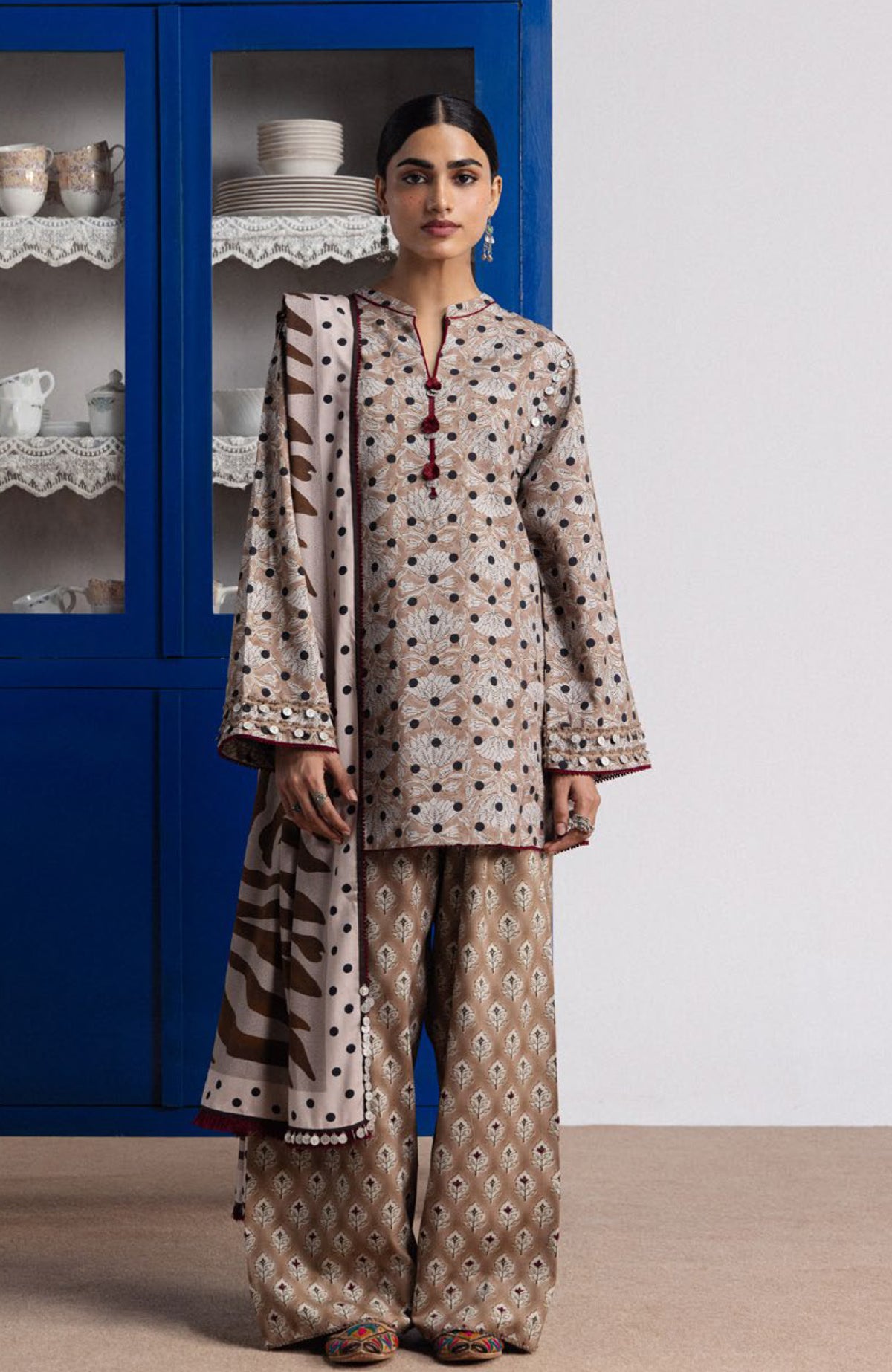 Coco Prints Vol-4 By Zara Shahjahan Unstitched Lawn Printed 3 Piece Suit - CCZSV4LP-7B- ELOWEN- Summer Collection
