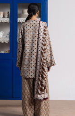 Coco Prints Vol-4 By Zara Shahjahan Unstitched Lawn Printed 3 Piece Suit - CCZSV4LP-7B- ELOWEN- Summer Collection