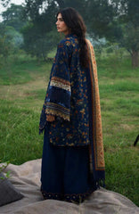 Wilderness by Elaf Unstitched Embroidered Pashmina Shawl  3 Piece Suit ELFWLDW- 8B- ELSEWHERE- Winter Collection