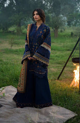 Wilderness by Elaf Unstitched Embroidered Pashmina Shawl  3 Piece Suit ELFWLDW- 8B- ELSEWHERE- Winter Collection