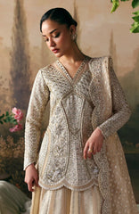 La Fuschia By Afrozeh Unstitched Embroidred Organza 3 Piece Suit  - AFRLAF - Emperor - Formal Collection