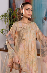 Carnation Luxury Festive Edit By Rangrasiya Unstitched Lawn Embroidered 3 Piece -RRCRE25L01- Ezra - Summer Collection