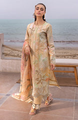 Carnation Luxury Festive Edit By Rangrasiya Unstitched Lawn Embroidered 3 Piece -RRCRE25L01- Ezra - Summer Collection