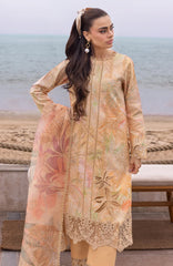 Carnation Luxury Festive Edit By Rangrasiya Unstitched Lawn Embroidered 3 Piece -RRCRE25L01- Ezra - Summer Collection