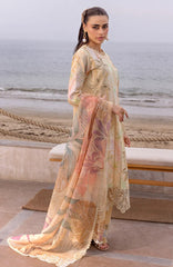 Carnation Luxury Festive Edit By Rangrasiya Unstitched Lawn Embroidered 3 Piece -RRCRE25L01- Ezra - Summer Collection