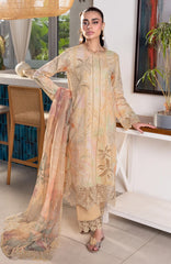 Carnation Luxury Festive Edit By Rangrasiya Unstitched Lawn Embroidered 3 Piece -RRCRE25L01- Ezra - Summer Collection