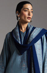 Saraab by Zara Shahjahan Unstitched Embroidered Marina 3 Piece Suit ZSJSRBW- FIROZA - Winter Collection