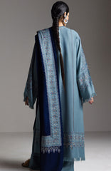 Saraab by Zara Shahjahan Unstitched Embroidered Marina 3 Piece Suit ZSJSRBW- FIROZA - Winter Collection