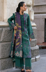 Meet Me in Istanbul By Rangrasiya Unstitched Embroidered Khaddar 3 Piece Suit - RRMIKHDW-FOREST- Winter Collection