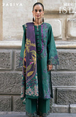 Meet Me in Istanbul By Rangrasiya Unstitched Embroidered Khaddar 3 Piece Suit - RRMIKHDW-FOREST- Winter Collection