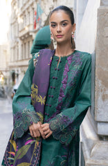 Meet Me in Istanbul By Rangrasiya Unstitched Embroidered Khaddar 3 Piece Suit - RRMIKHDW-FOREST- Winter Collection