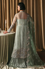 La Fuschia By Afrozeh Unstitched Embroidred Organza 3 Piece Suit  - AFRLAF - Fortune teller - Formal Collection
