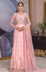 Afreen By Zarif Unstitched Embroidered 3 Piece Suit - ZRFAFRN6- French Rose- Formal Collection