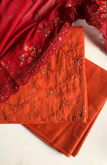 Jacard By AB Textile Unstitched Self Jacquard Lawn 3 Piece - ABJACEL-01- Summer Collection