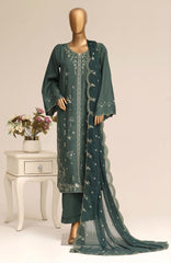 Luxury Embroidered by Sadabhar Stitched Embroidered 3 Piece Suit - SDBSBLEL-01- Festive Collection