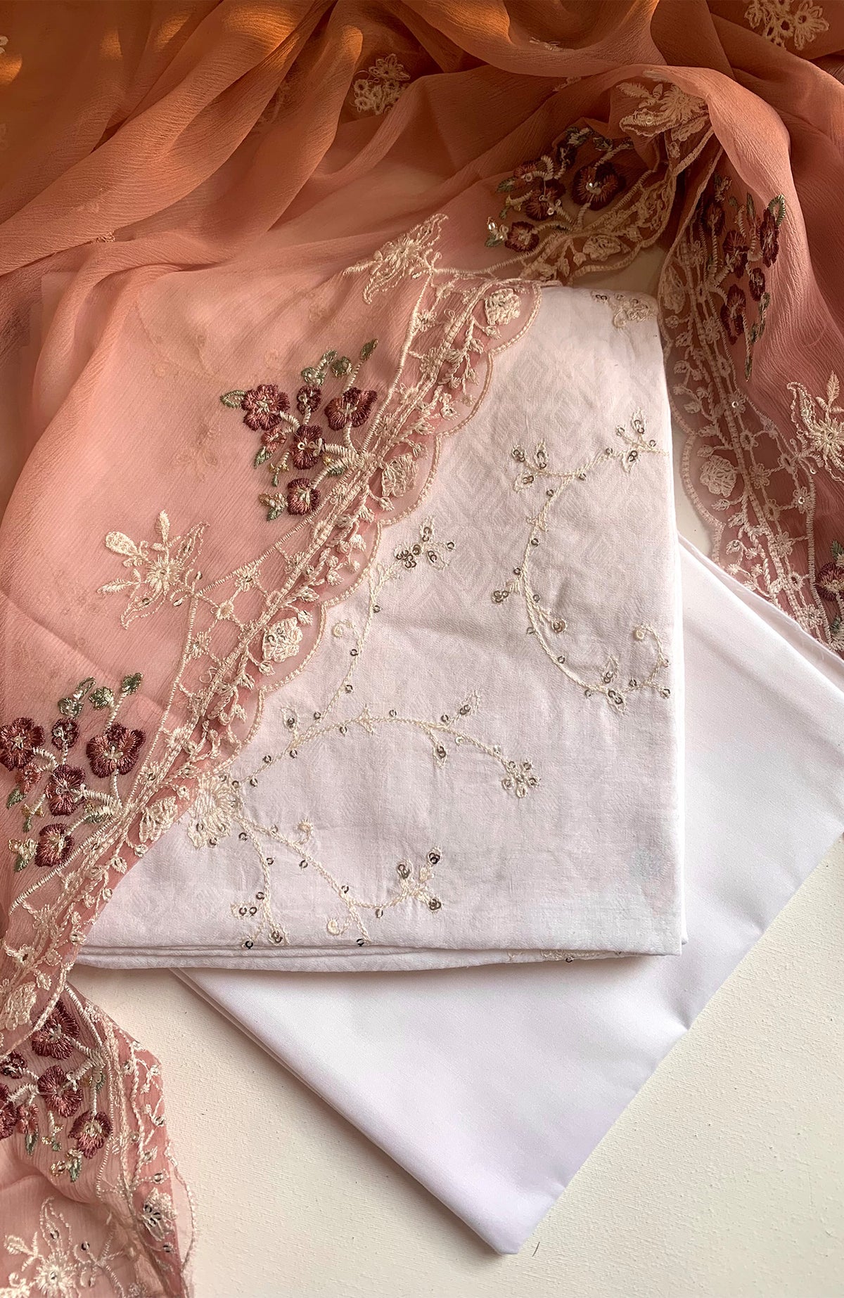 Jacard By AB Textile Unstitched Self Jacquard Lawn 3 Piece - ABJACEL-02- Summer Collection