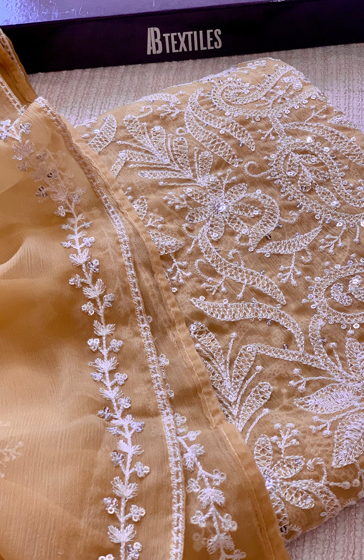 Meerub Exclusive V3 By AB Textiles Unstitched Embroidered Chiffion Chiffon 3 Piece - ABMRBEV3-02 Fomal Collection