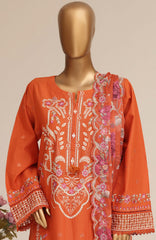Luxury Embroidered by Sadabhar Stitched Embroidered 3 Piece Suit - SDBSBLEL-03- Festive Collection