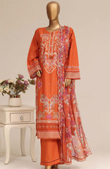 Luxury Embroidered by Sadabhar Stitched Embroidered 3 Piece Suit - SDBSBLEL-03- Festive Collection