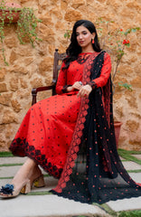 Samia Eid Pret Vol-1 by AB Textiles Ready To wear Lawn Embroidered 3 Piece Suit -ABSEPV1-03- Summer Collection