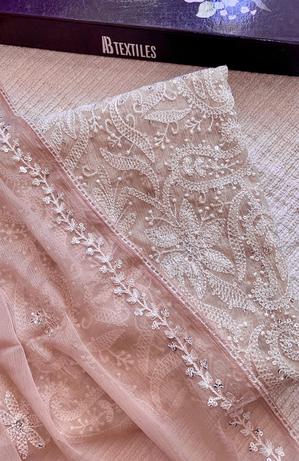 Meerub Exclusive V3 By AB Textiles Unstitched Embroidered Chiffion Chiffon 3 Piece - ABMRBEV3-04 Fomal Collection