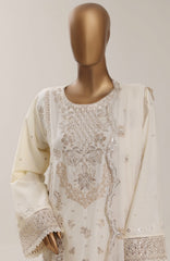 Luxury Embroidered by Sadabhar Stitched Embroidered 3 Piece Suit - SDBSBLEL-07- Festive Collection