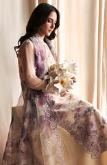 Siraya by Zarif Unstitched Embroidered Chiffon 3 Piece Suit - ZRFSRYF-07-GAJRA- Wedding Collection