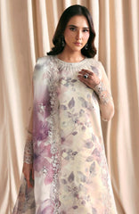 Siraya by Zarif Unstitched Embroidered Chiffon 3 Piece Suit - ZRFSRYF-07-GAJRA- Wedding Collection