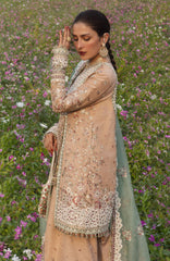 The Doll House By Hussain Rehar Unstitched Korean Silk Embroidered  3 Piece Suit -HRDLHF09-Gohar Ara-  Festive Collection