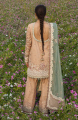 The Doll House By Hussain Rehar Unstitched Korean Silk Embroidered  3 Piece Suit -HRDLHF09-Gohar Ara-  Festive Collection