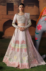 Shehnai by Afrozeh Unstitched Hand work Organza 3 Piece Suit- AFRSHNF -05-GUL-E-ROSHAN Wedding Collection