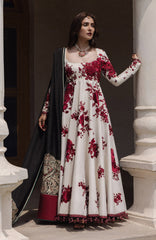 The Doll House By Hussain Rehar Unstitched Korean Silk Embroidered  3 Piece Suit -HRDLHF02-Gulnar-  Festive Collection
