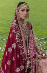 The Doll House By Hussain Rehar Unstitched Korean Silk Embroidered  3 Piece Suit -HRDLHF08-Gul Rukh-  Festive Collection
