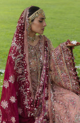The Doll House By Hussain Rehar Unstitched Korean Silk Embroidered  3 Piece Suit -HRDLHF08-Gul Rukh-  Festive Collection