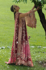 The Doll House By Hussain Rehar Unstitched Korean Silk Embroidered  3 Piece Suit -HRDLHF08-Gul Rukh-  Festive Collection