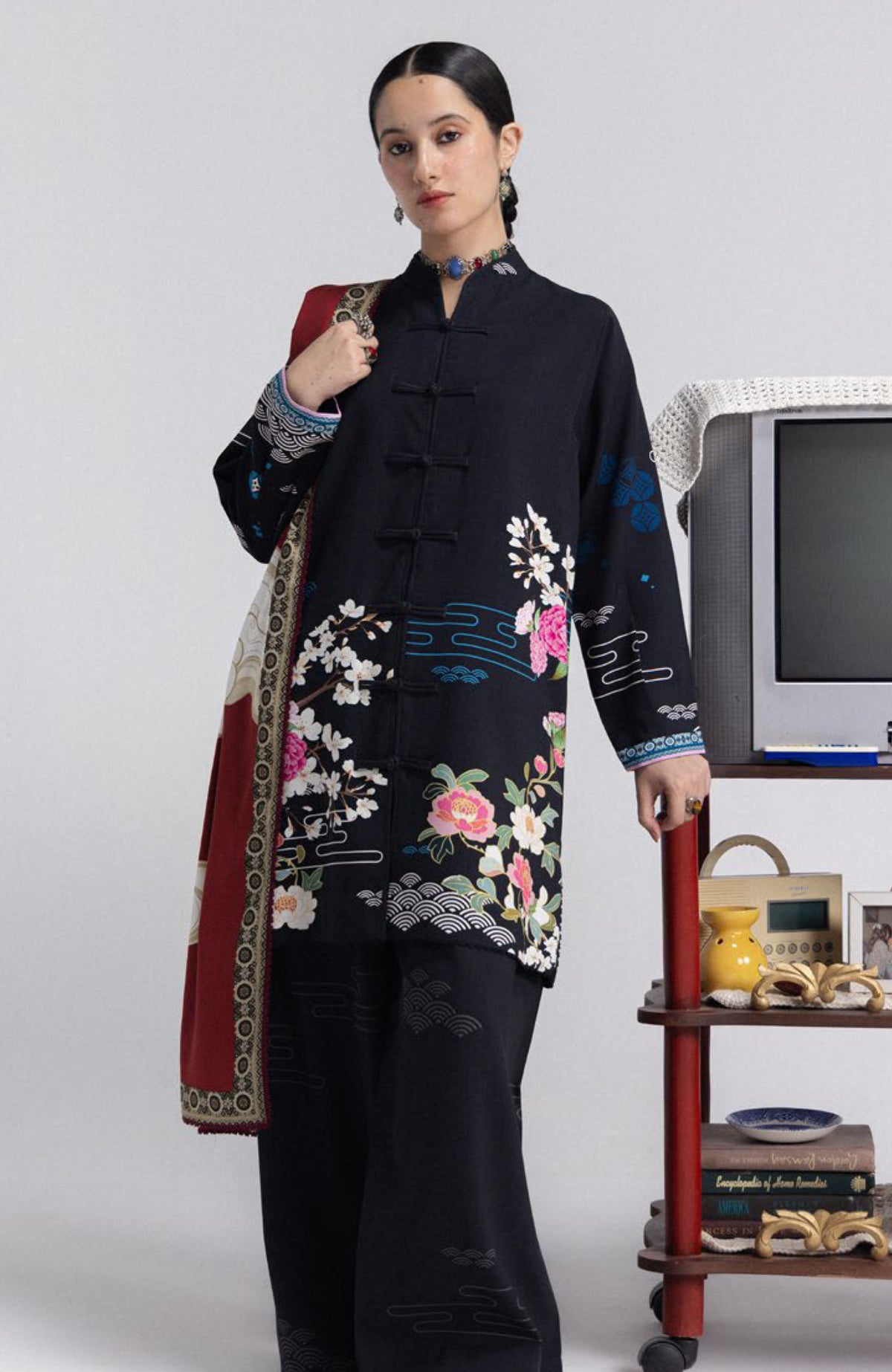 Coco Prints Vol-4 By Zara Shahjahan Unstitched Lawn Printed 3 Piece Suit - CCZSV4LP-2A- HANA- Summer Collection